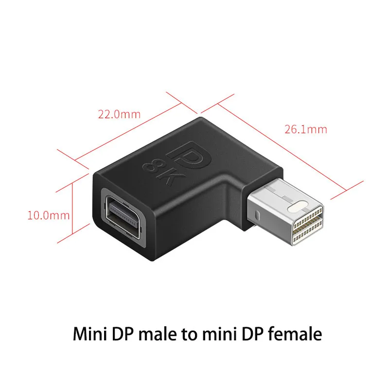 1PCS Mini DP zu DP Konverter Stecker Stecker auf Buchse Thunderbolt 2 Apple Laptop Monitor Konverter 8K60HZ 4k 2K/1,4Hz – Detail 13