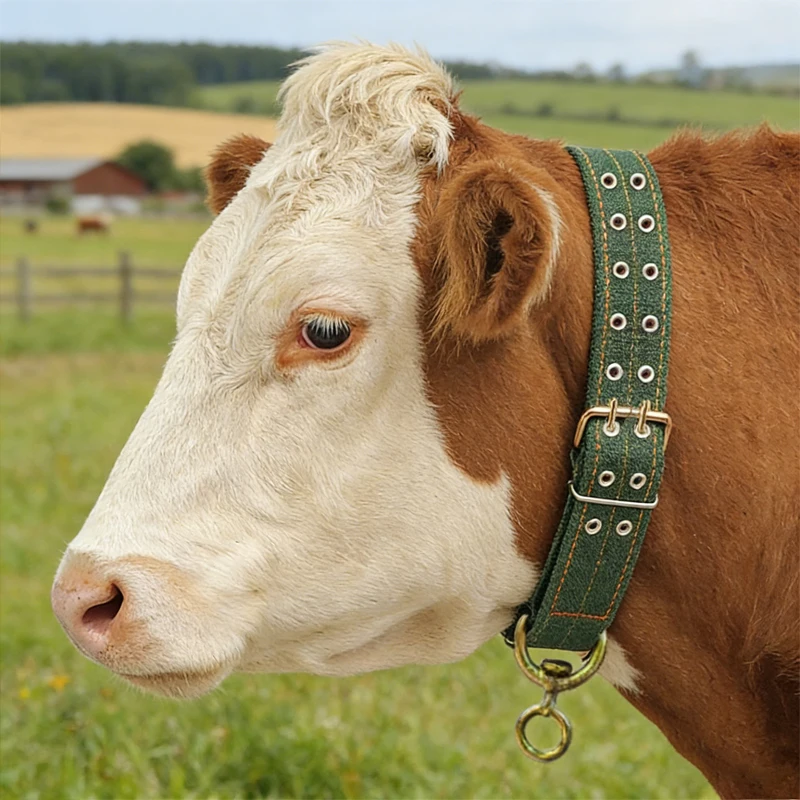 طوق ماشية قوي قابل للتعديل – قماش متين للتحكم ونقل...