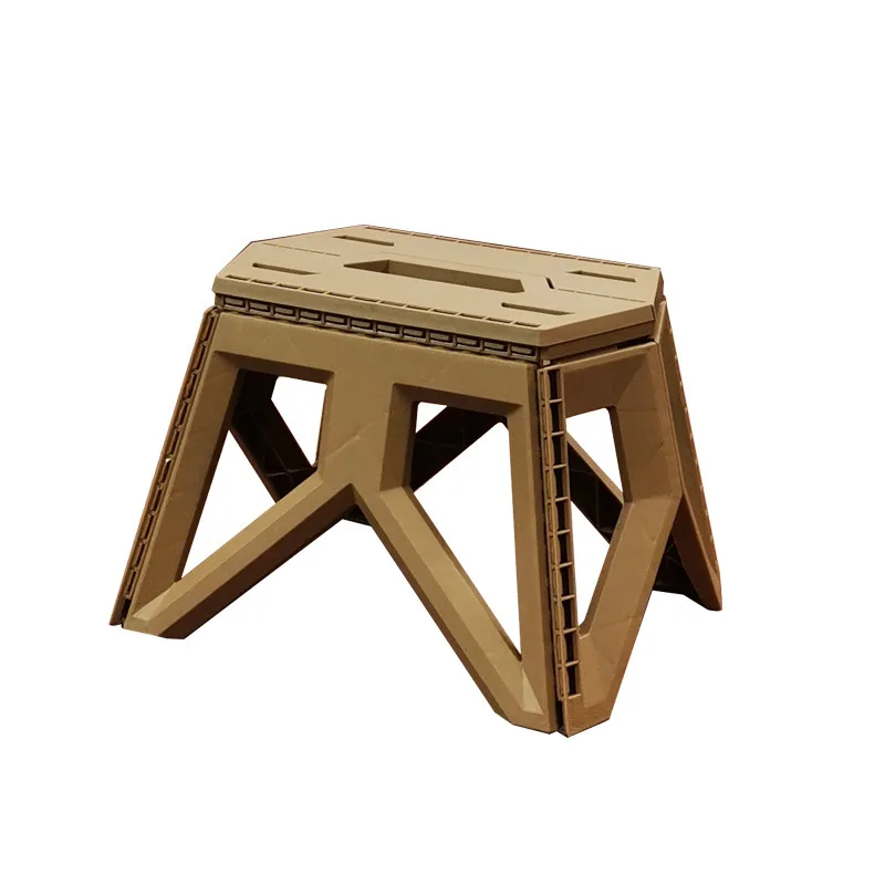 Japanese-style Portable Outdoor Folding Stool, Camping Fishing Chair, High Load-Bearing, Reinforced PP Plastic Triangle Stool