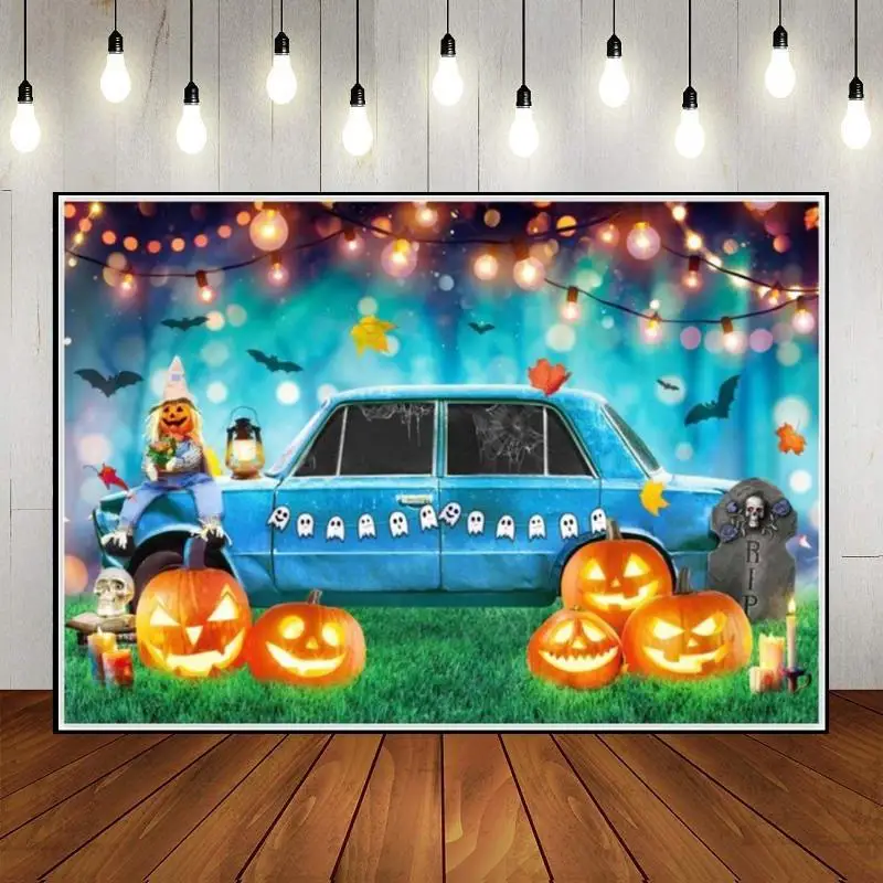 Sfondo Di Halloween Nebbia Densa Baby Shower Dolcetto O Scherzetto Foto Bloodstain Decorazione Di Compleanno Banner Fotografia Fondali Pipistrello
