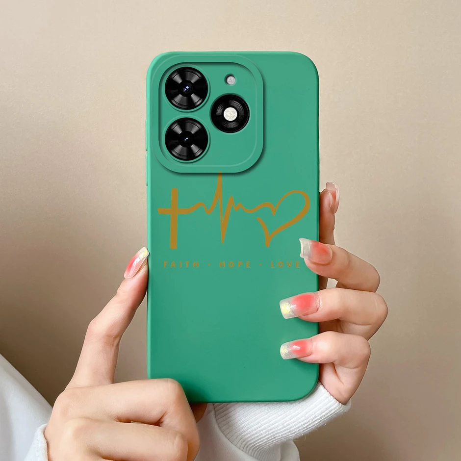 Cute Love Heart Cartoon Style Liquid Silicone Phone Case - New Design