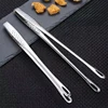 Stainless Steel Barbecue Clip Outdoor Camping Picnic Food Clip Cutlery Extended Steak Buffet Kitchen Clip Camp Cooking Supplies 3