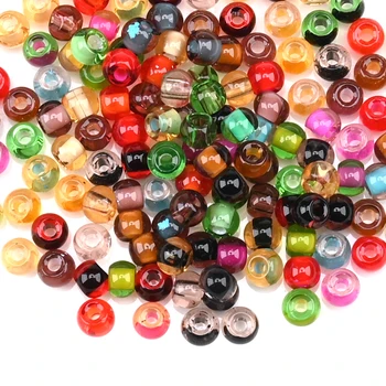 Dye Core Czech Beads Transparent Glass 1