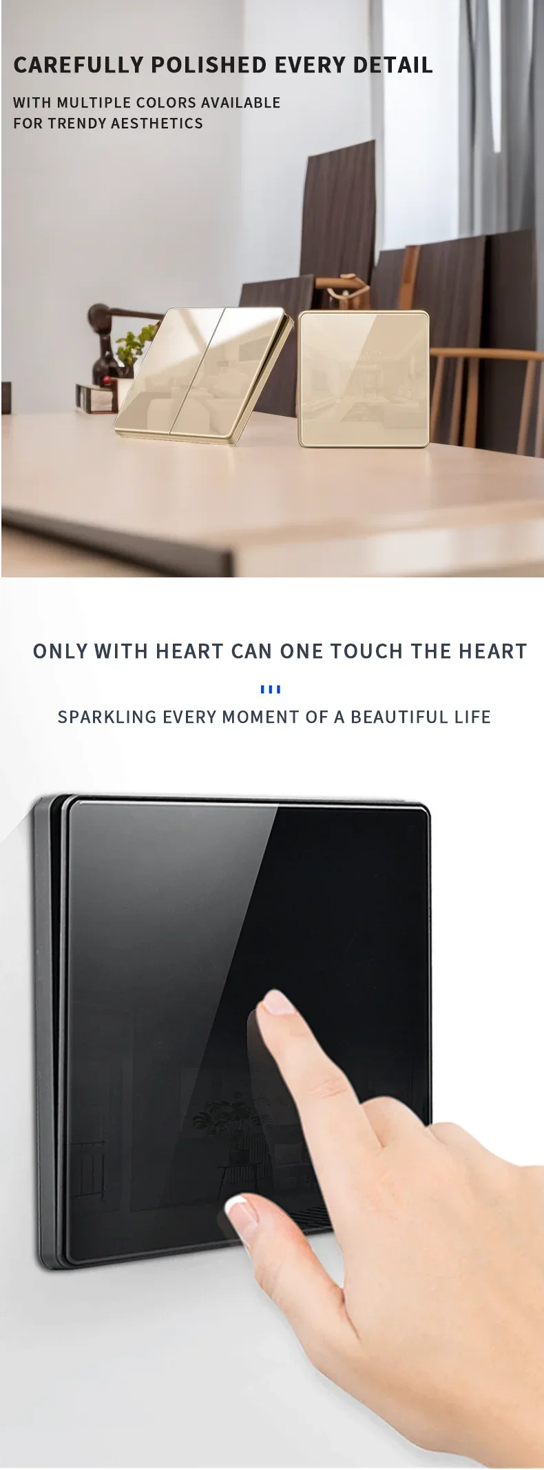 Description Picture 5 of itemT&I Rocker switch 3 Gang 1 Way Black 86 Type 10A 240V Wall Panel Switch Home Business Office Lamp Fixture Control