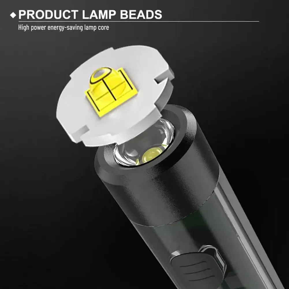 

Camping Searchlight Mini Portable LED Flashlight USB And Small Focus Pocket Light Fixed Zoom With Function Rechargeable C2V2