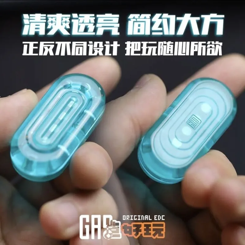 

Blue Luminous GAO Studio Rich Push Slider PC Magnetism For Beginners EDC Office Trendy Toys Stress Releiver Slider Fidget Toy