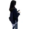 2025 Spring and Autumn Pregnant Women Fashion Style Loose Fleece Jacket Navy Blue Maternity Sweatshirts Casual Pregnancy Hoodies 4