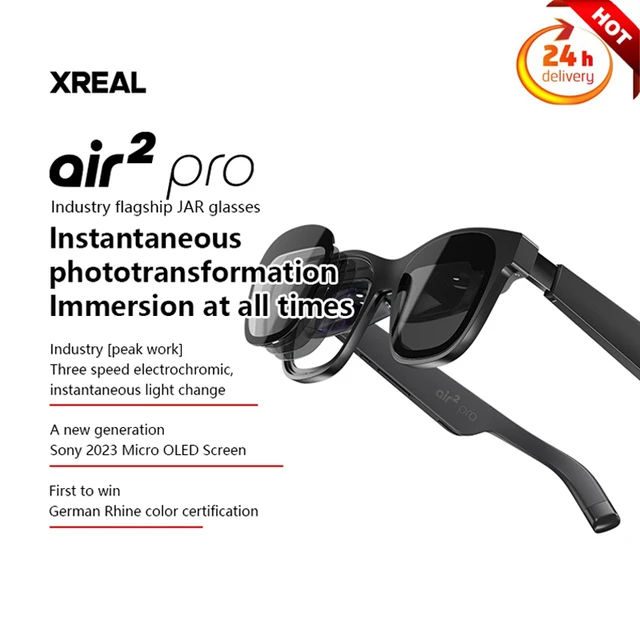 130 Inch XREAL Air 2 Pro Nreal Air Smart AR Glasses Portable Space Giant  Screen 1080p Viewing Mobile Computer HD Private Cool C - AliExpress