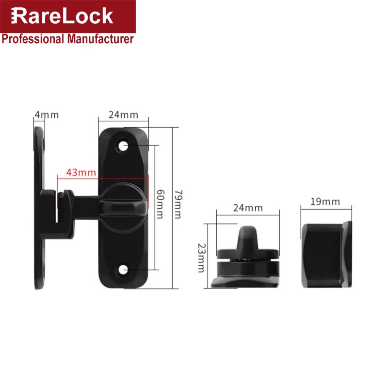 Portable Door Lock Bolt Hasp Thumb Latch