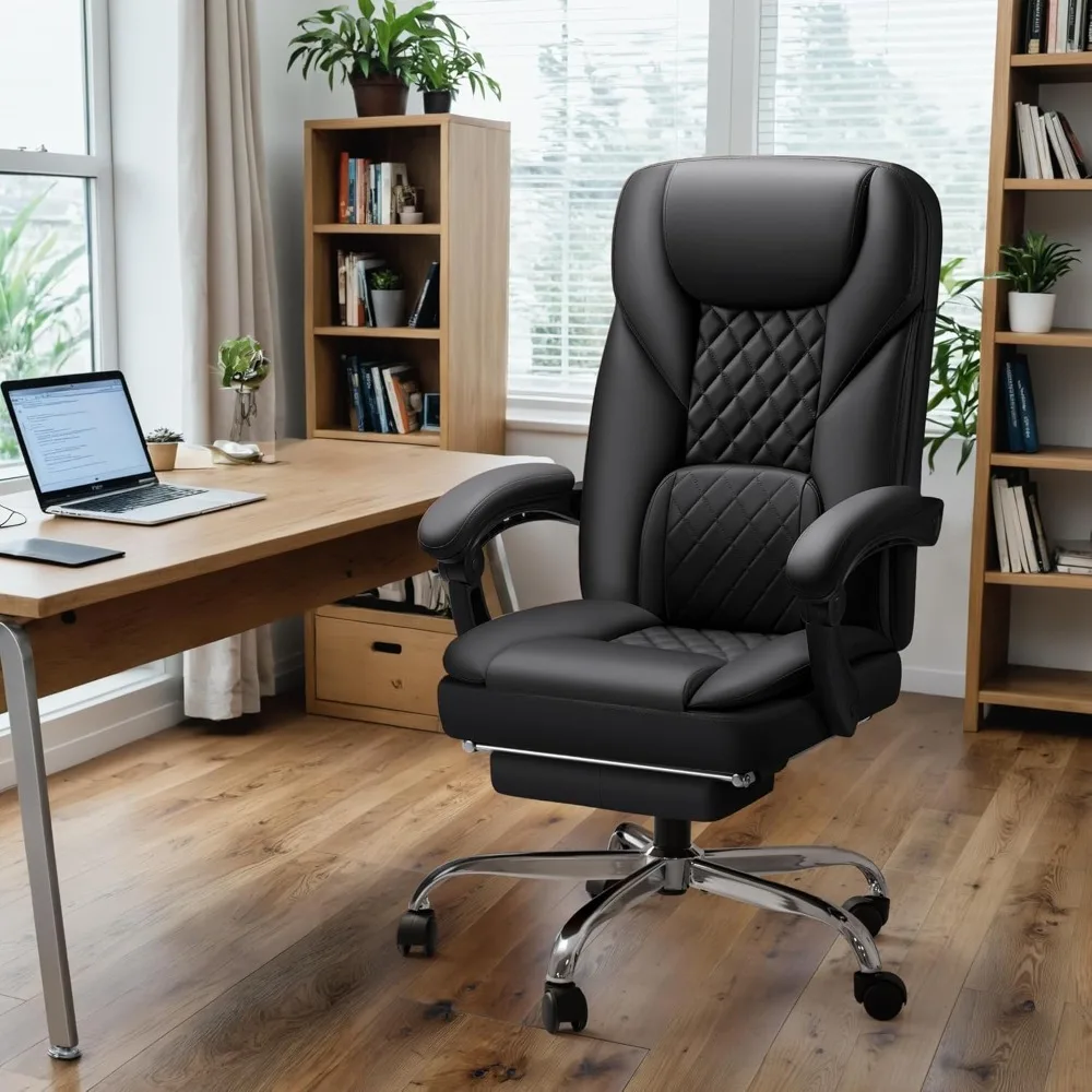 Office Chair with Footrest Ergonomic High Back Design Executive Computer Desk Chair400lbs, 2