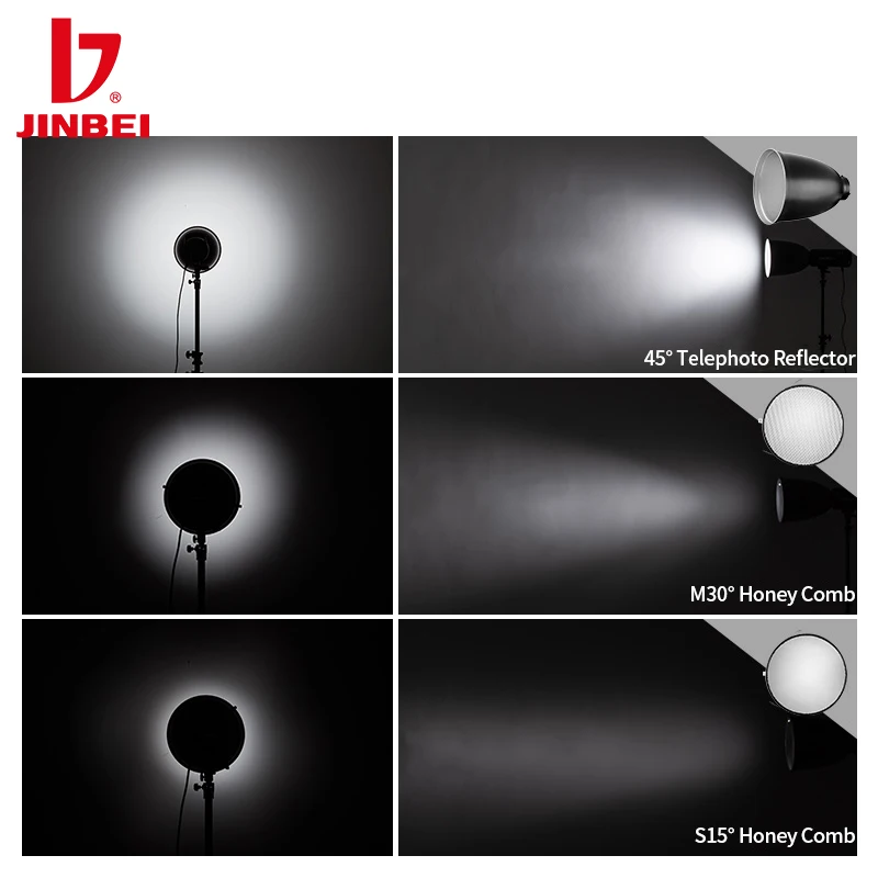 JINBEI 11inch 45° Telephoto Reflector Diffuser Lamp Shade Dish