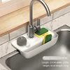 Faucet splash proof drainage rack sink water collection mat anti-slip countertop mat kitchen rag sponge wipe drain storage rack 5