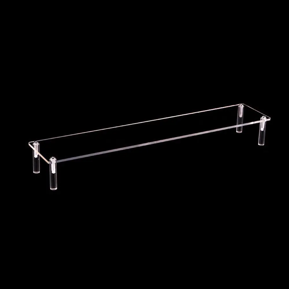 1-5 Tier Acrylic Display Stand Durable Display Rack For Cupcake Perfume Doll Transparent Trapezoidal Blind Box Storage Shelf 5