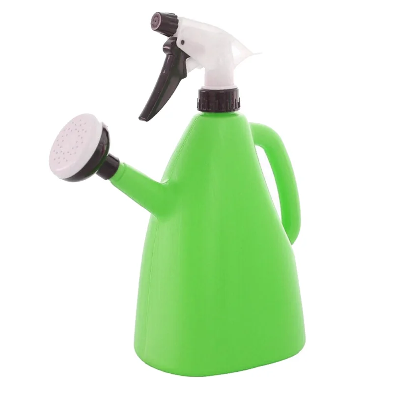 2 In 1 Plastic Watering Can Indoor Garden Plants Pressure Spray Water Kettle Adjustable Sprayer 1L watering can