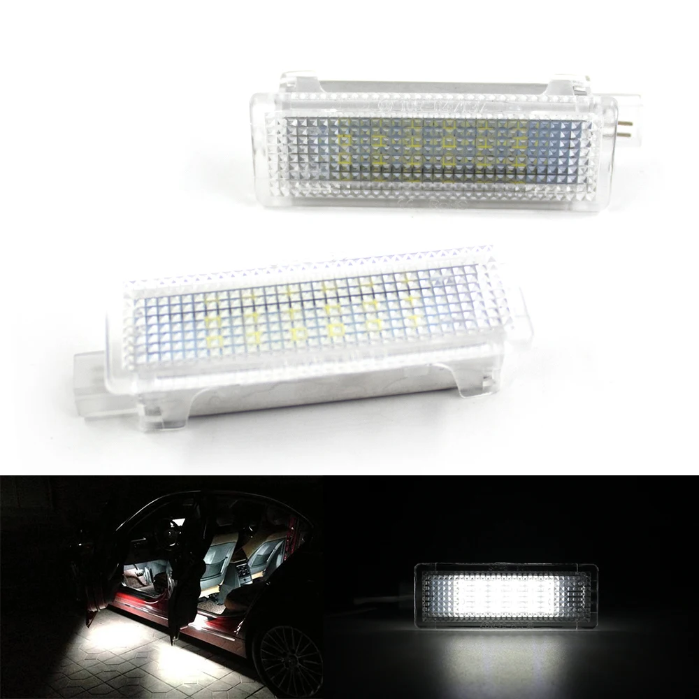 2pcs Car Led Courtesy Footwell Under Door Interior Light Luggage For