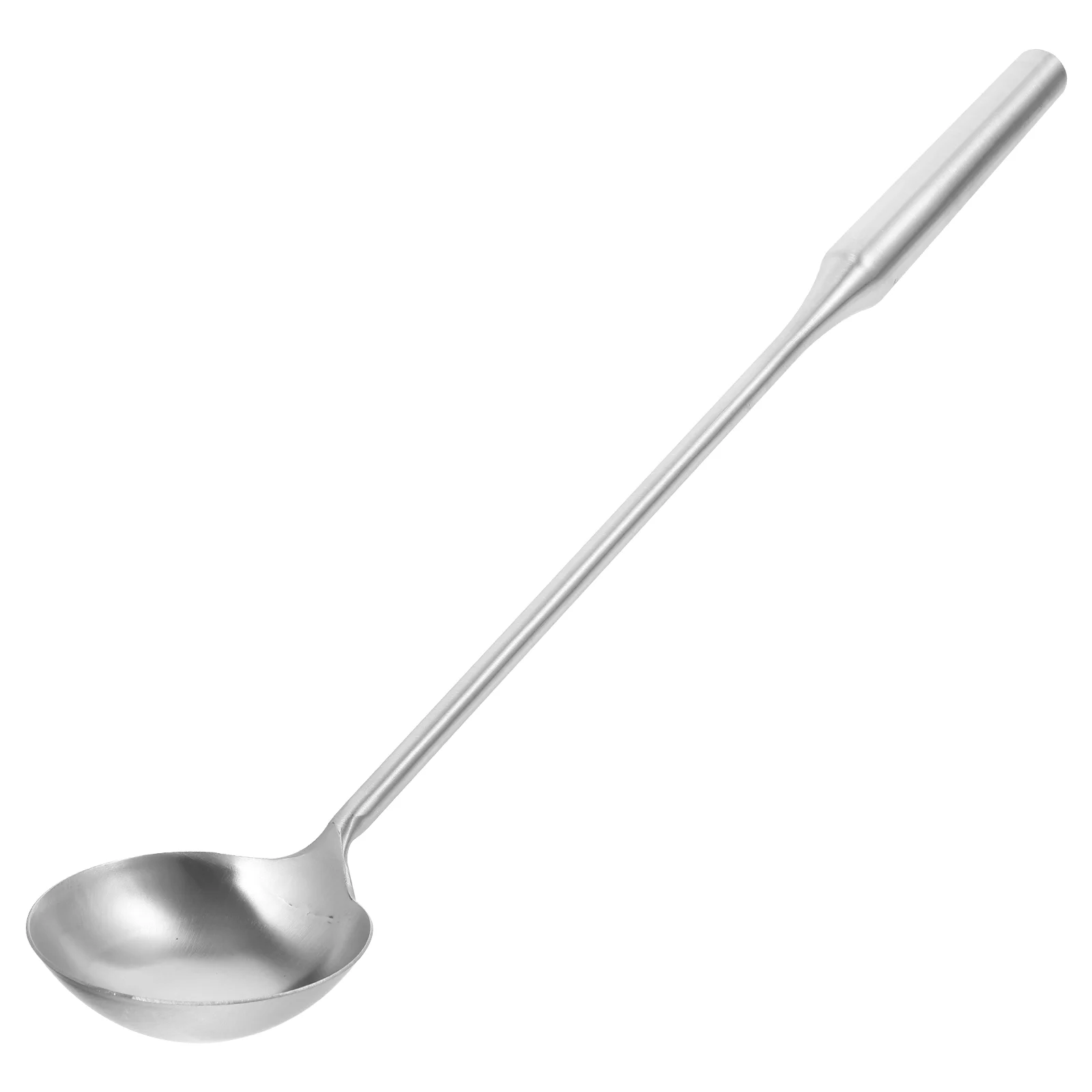 Silicone Spoon Stainless Steel Ladle Chef Spoon Wok Kitchen Cooking Serving Spoons Large Stainless Steel
