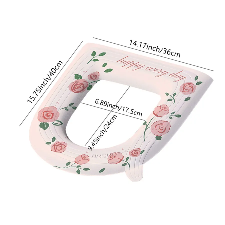 Waterproof toilet seat cushion Universal toilet seat ring foam silicone pad Summer Toilet Seat Cover Pads