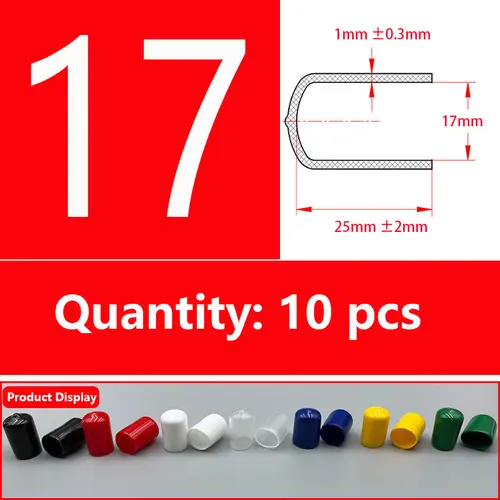 Rubber Cap Sleeve Soft Elasticity Silicone Protective Cover  Sealing Plug Thread Protection Sleeve Black Red White Blue 1.5-24mm - Image 36