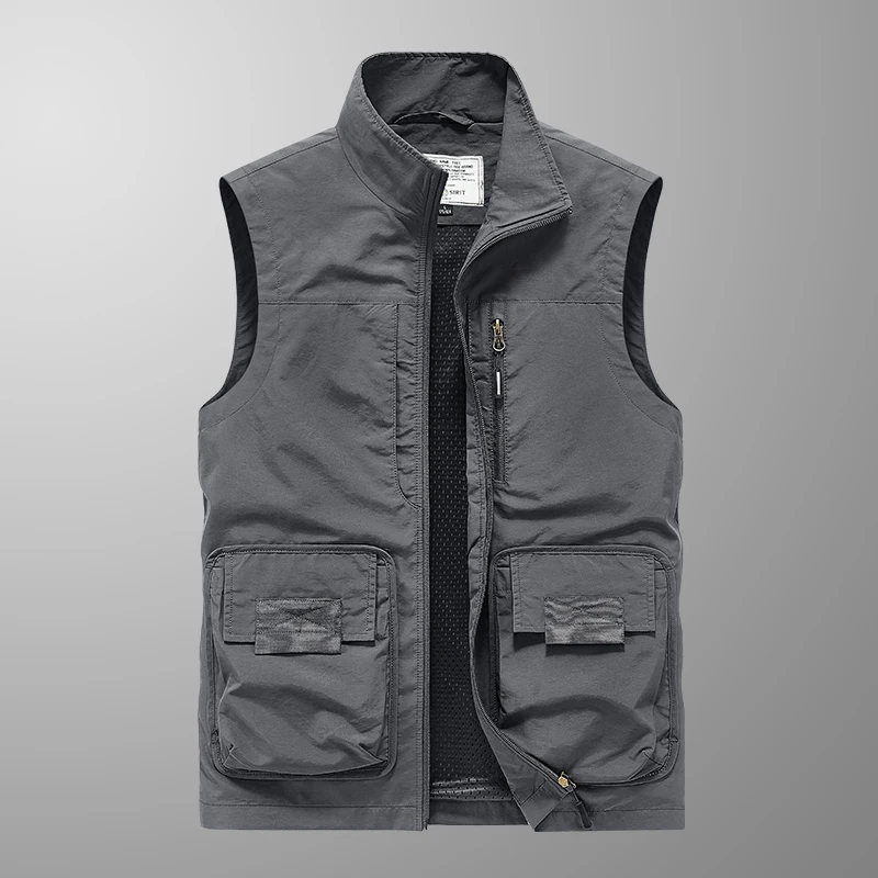 Description Picture 3 of itemSleeveless Jacket Fashion Fishing Vests For Men's Photography Casual Waistcoat 2024 Spring Autumn Outdoors Military Clothing