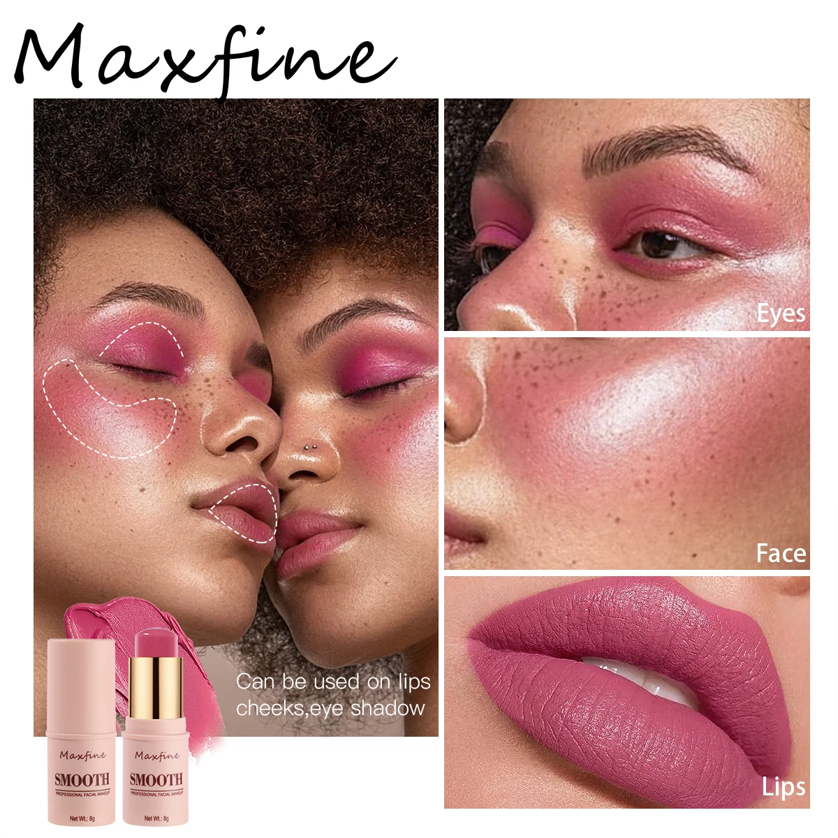 6Colors Multifunctional Highlight Contour Brightening Makeup Stick Primer Concealer Lazy Eye Shadow Blush Stick 4
