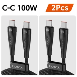 Toocki 240W Fast Charging USB - C to USB - C Cable, 0.25M - 0.25m (2PCS 100W)