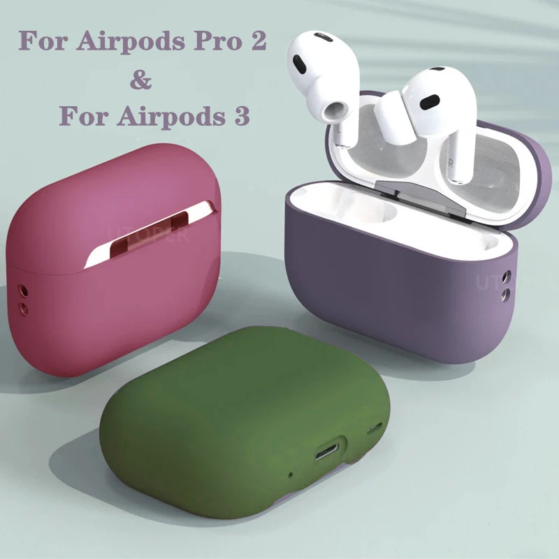 For Apple AirPods Pro 2 1 3 3rd Gen Case Slim Silicone Leather