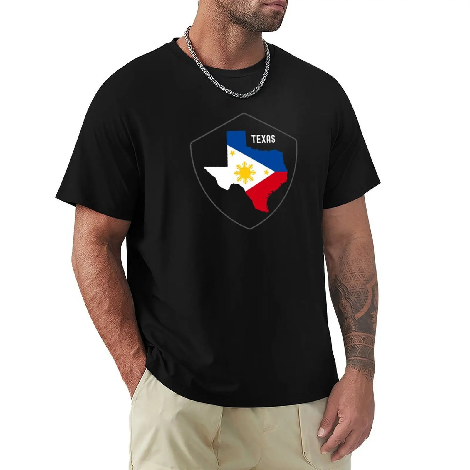 

Filipino Texas Filipino Prides T-shirt aesthetic clothes vintage clothes summer top oversizeds plain white t shirts men