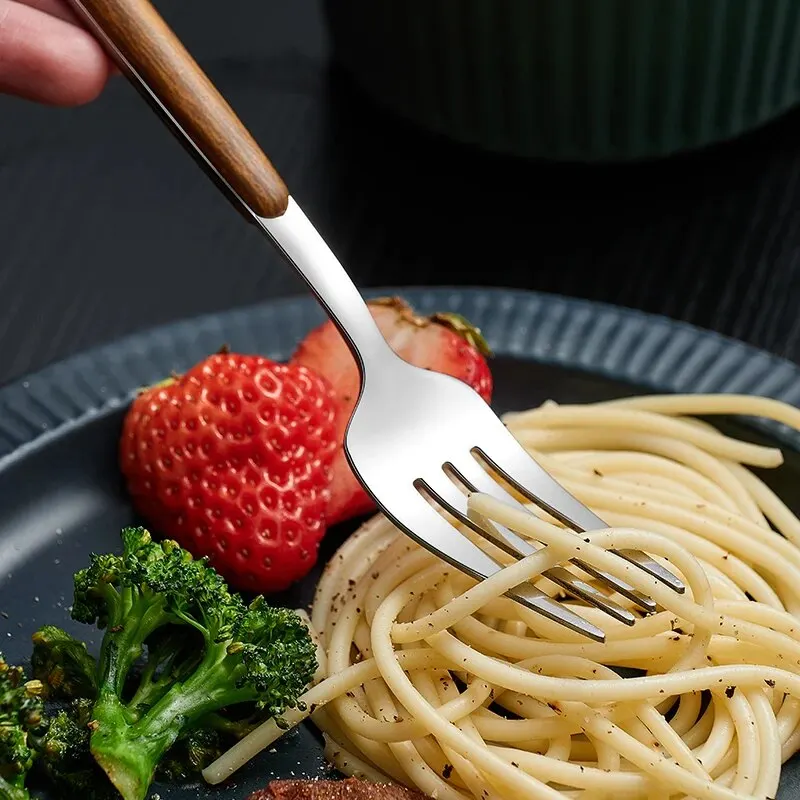 4pcs Stainless Steel Imitation Wooden Handle Cutlery Set Dinnerware Clamp 5 4pcs
  Stainless Steel Imitation Wooden Handle Cutlery Set Dinnerware Clamp - Image 5