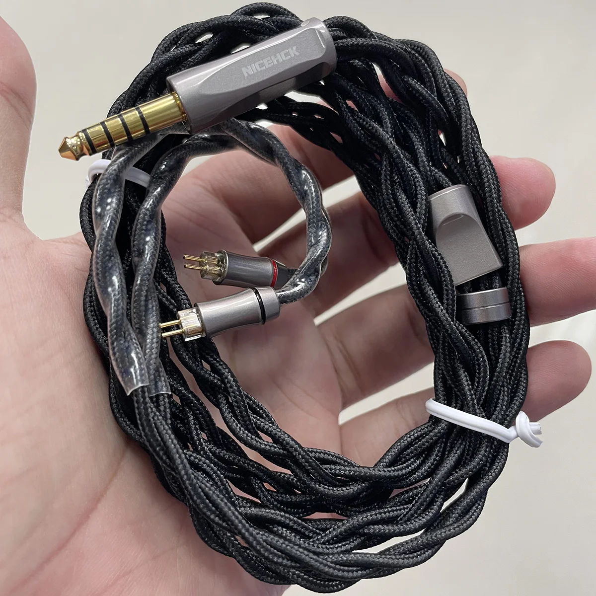 NiceHCK 60saga HiFi IEM Kabel Ultrapure ECAP OCC Kupferdraht 4,4 