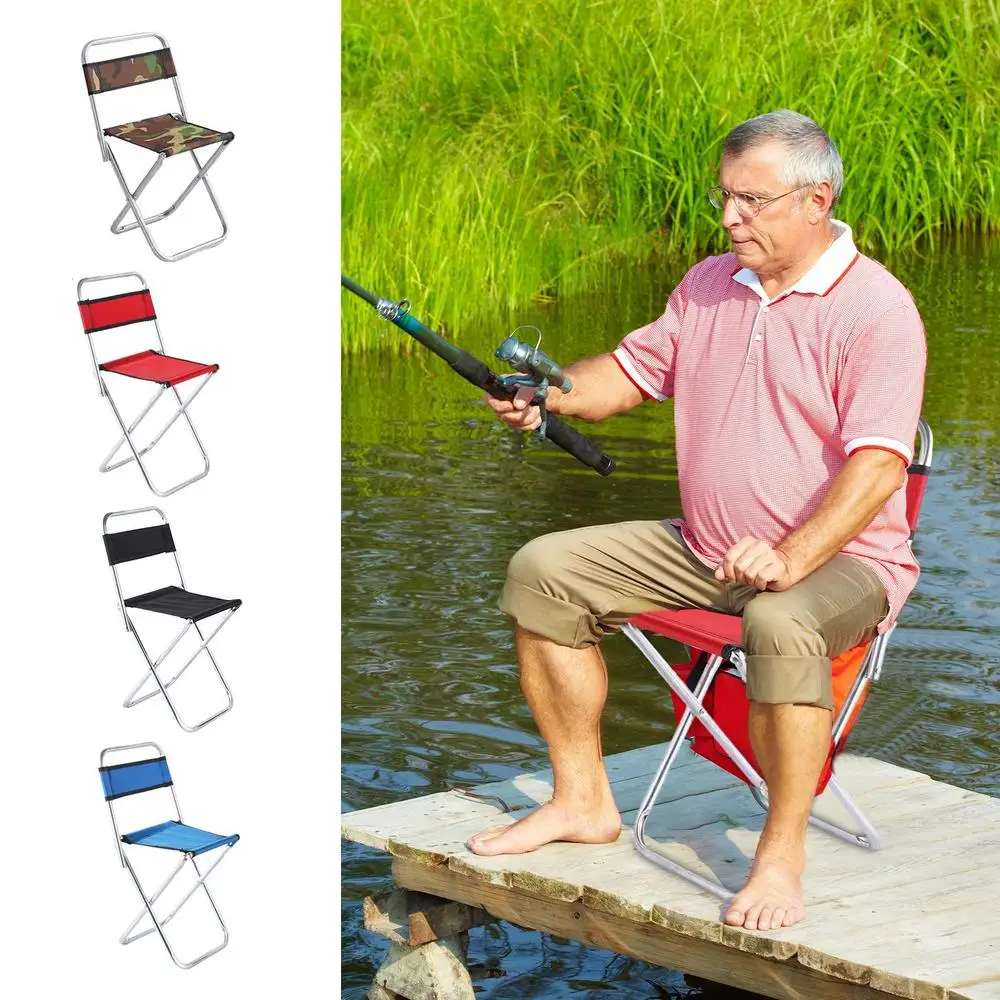 Description Picture 4 of itemPortable Folding Stool Outdoor Versatile Lightweight Stool Indoor Outdoor Use Non-slip Lightweight Camping Folding Fishing chair