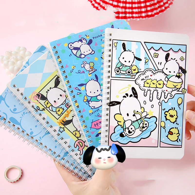 

Kawaii Sanrio A5 Pochacco Cute Cartoon Student Study Take Notes Thickening Diary Book Toys for Girls Birthday Gifts