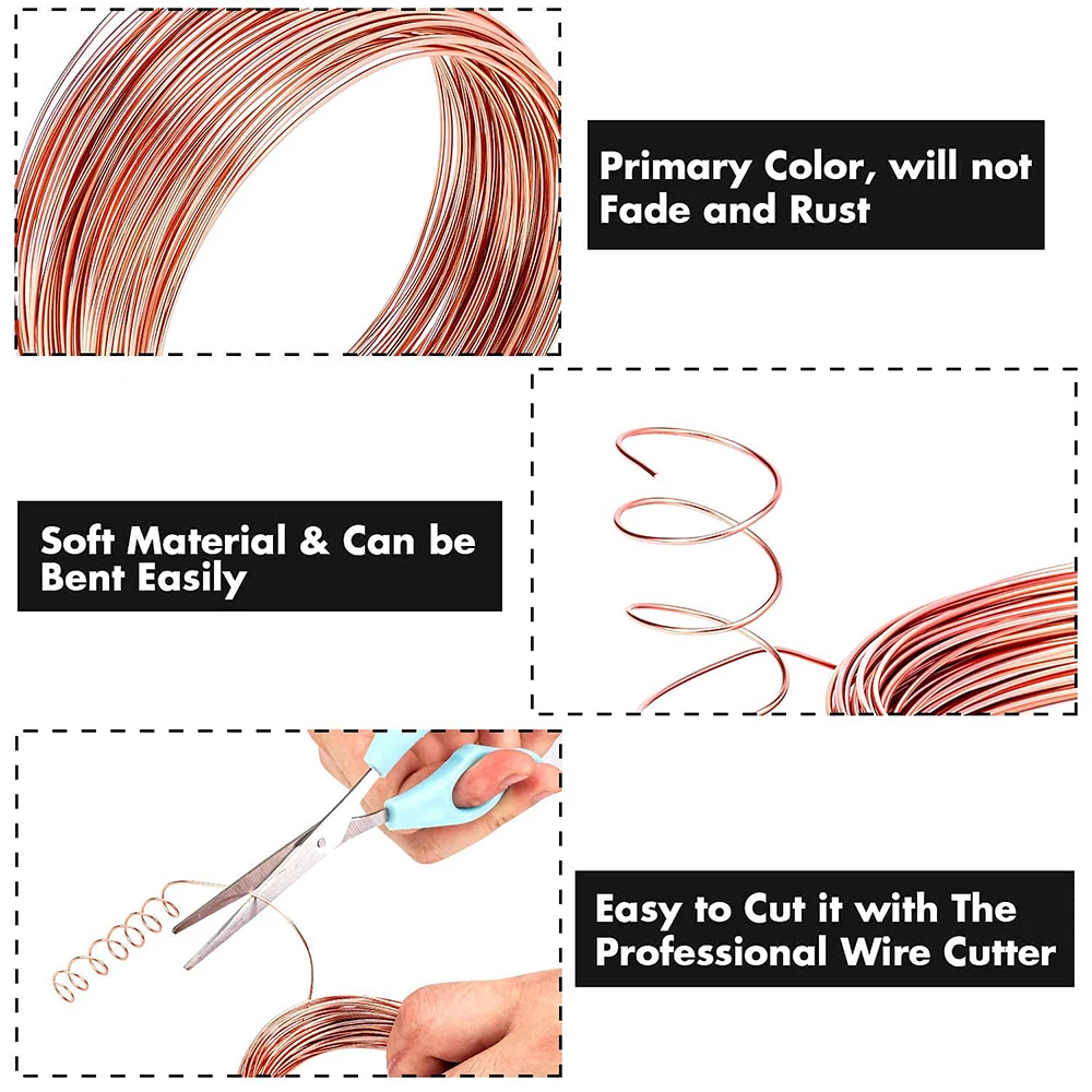 High-Quality Pure Copper Conductive Wire – Superfine and Durable, Multiple Gauge Options Available