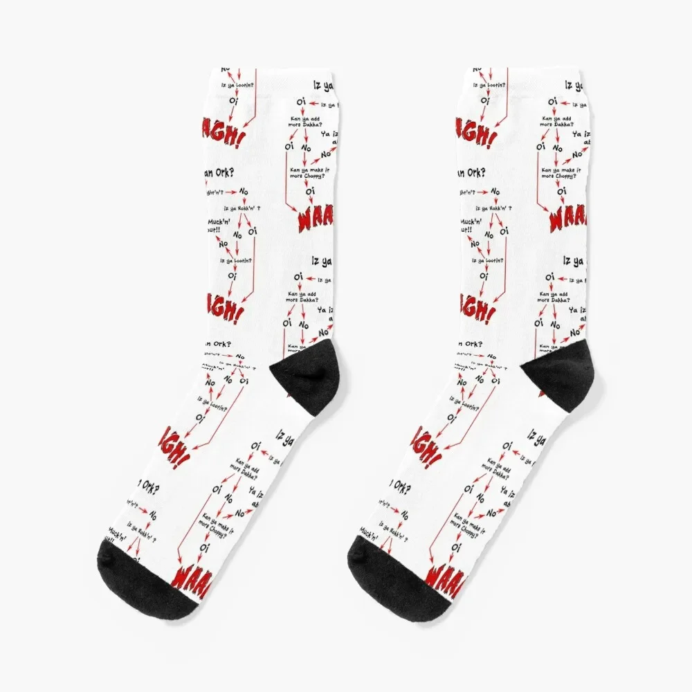 

Ork Flow Chart Socks luxury retro gift anti-slip Socks Man Women's