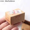 5Pcs/1Set Mini Carton Express Box 1:12 Dollhouse Miniature Express Box Decor Toy Doll House Decor Furniture Accessories 6