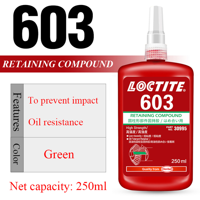 250ml Loctite 243 242 222 241 Screw Adhesive 261 262 270 271 272 277 290 Thread Locking Glue 601 603 609 620 638 648 680