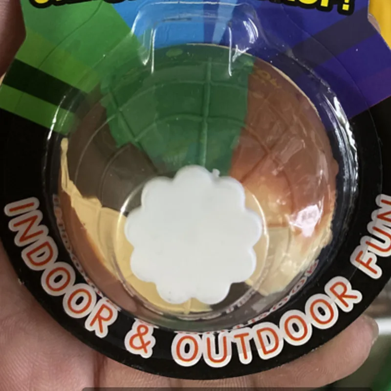 Novel Squishy Fidget Toys Antistress Elastic Toy Camouflage Bounce Bowl Hip Hop Jumping Creativity Outdoor Sports Spinning Top