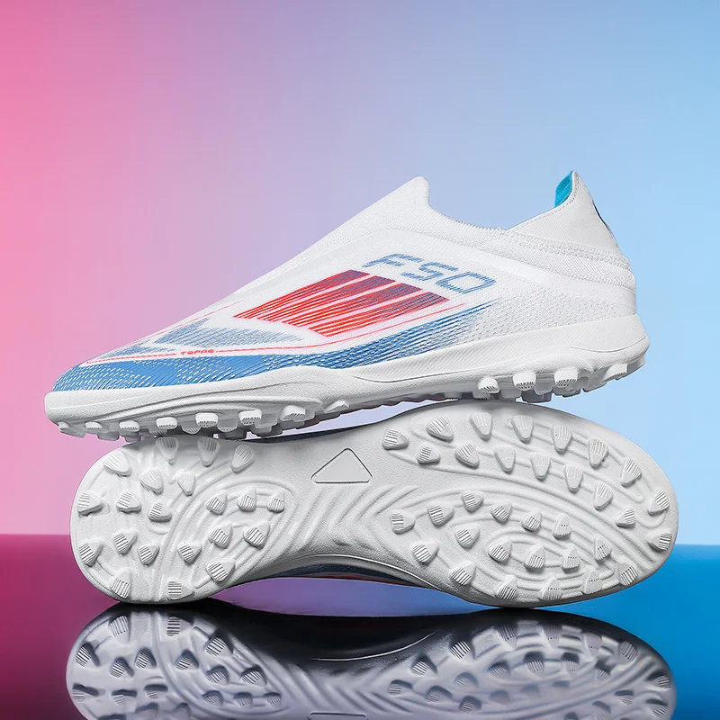 Men's Ultralight Breathable Football Boots - Long Spike Futsal and Indoor Soccer Shoes