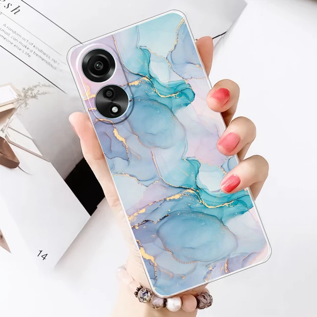 For Oppo A78 Case Marble TPU Silicone Soft Clear Bumper Coque Back Cover  For Oppo A58 Case For Oppo A58X A78 A58 A58x 5G Fundas - AliExpress