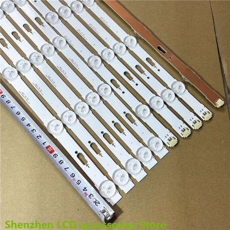 Tira Conduzida Luz de Fundo para Ue40ku6000 Ue40ku6100 Ue40mu6000 Ue40mu6120 Ue40ju6000 Ue40ju6500 V5du400dca 400dcb-r1 803 Milímetros 9led 3v - Image 6