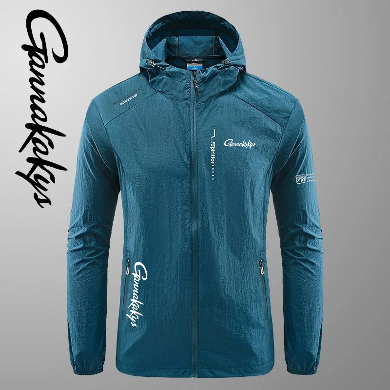 Description Picture 5 of item2024 Summer Slim Fishing Suit Men's Outdoor Quick Drying Breathable Sunscreen Clothes High Quality Sports Fishing Jackets