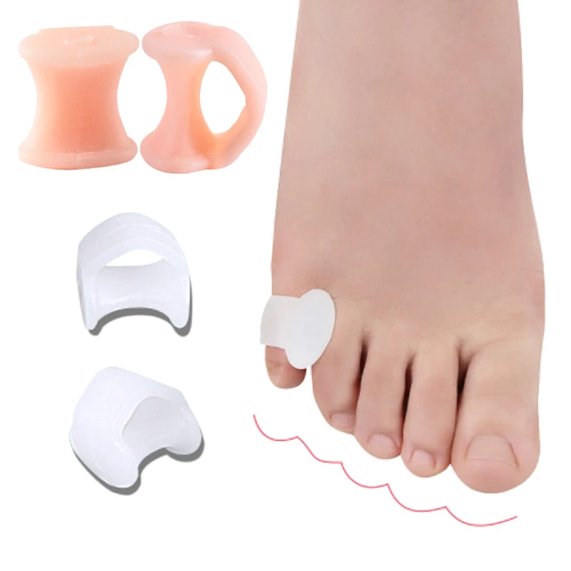 

Toe Finger Separator Transparent Silicone Bunion Corrector Bunions Blister Foot Care Tool Correction Hallux Valgus Straightener