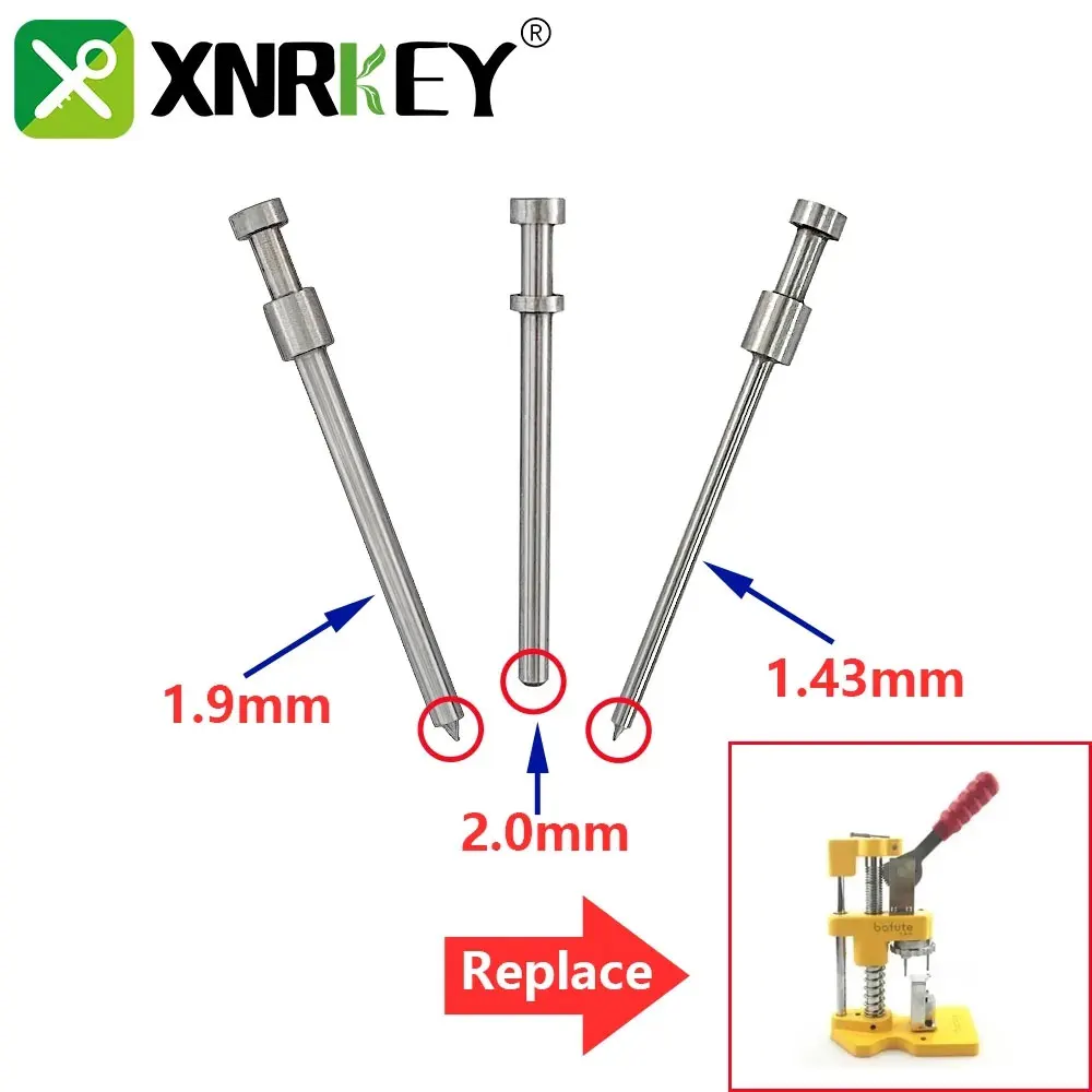 

XNRKEY для 2019 Bafute ключ инструмент для фиксации откидной ключ тиски для откидного ключа Съемник штифта слесарный инструмент 1,43/1,5/2,0 мм наперсток P
