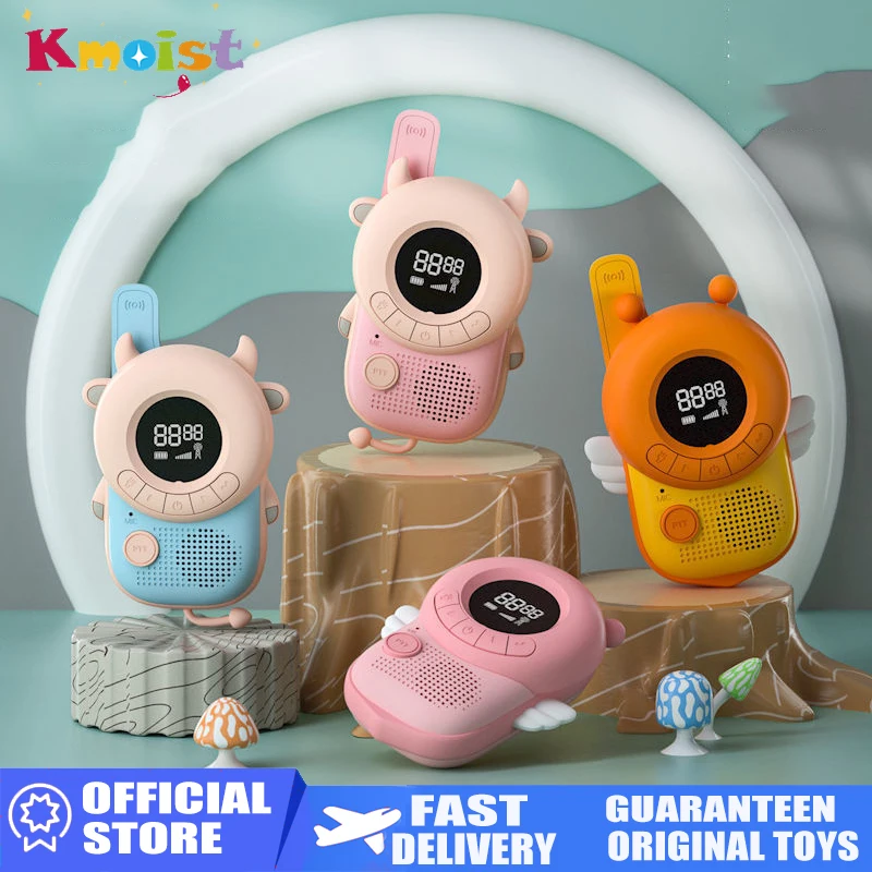 

Telephone and communication2Pcs Mini Walkie Talkies Interphone Children's Radio Toy Phone 3Km Transmission Transceiver Interacti