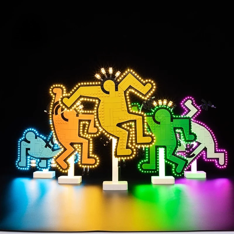 LED Light Set For Keith Haring – Dancing Figures 31216