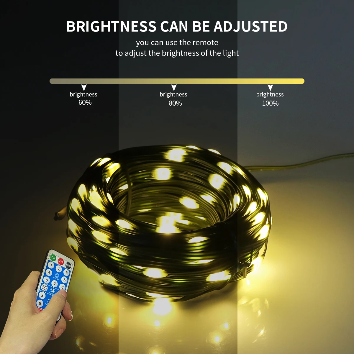 Solar-Powered LED String Lights for Outdoor Decor - Festive Fairy Garland Lighting for Garden and Holidays