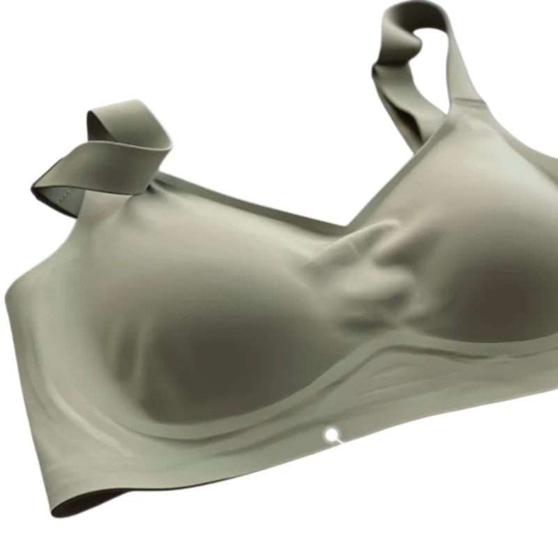 Women's Seamless Push-Up Sport Bra - Soft, Wireless, Padded Lingerie with Wide Shoulder Straps
