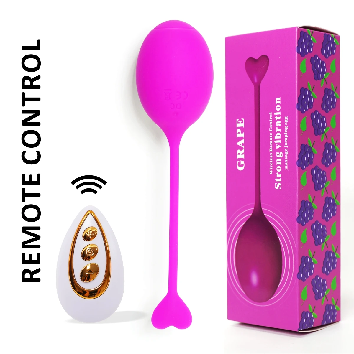 French Grape Egg Jumping Remote Control clitoral stimulation Multi frequency vibrator for male and female anal plug G-spot stimu