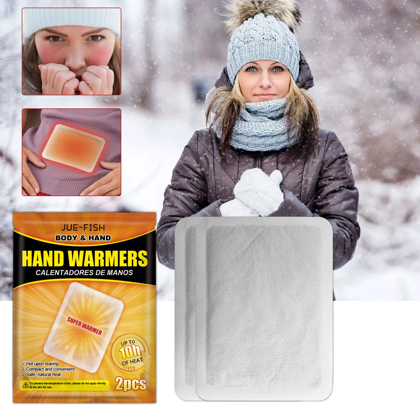 

2 pcs Universal Body Foot Warmer Sticker Self Adhesive Lasting Heat Patch Safe Hand Feet Warm Paste Pads Heating Insole Wholesal