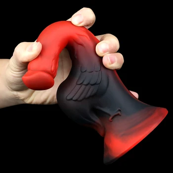 Realistic Silicone Animal Dildo Soft Dragon Dildo With Suction Cup Anal Plug Huge Monster Dildo Female Sex Toys For Women 5