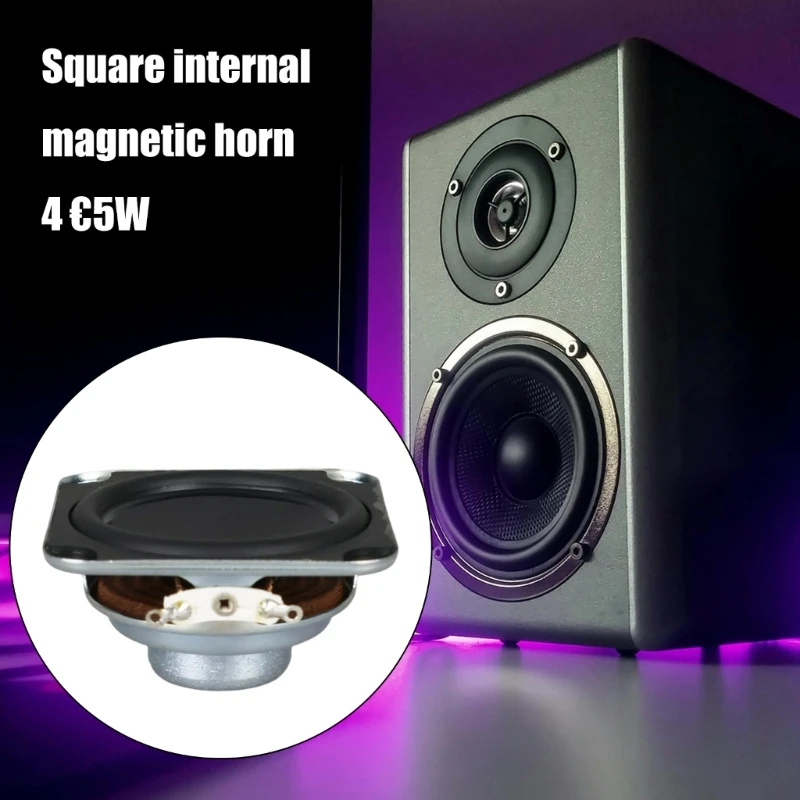 Speakers 2Pcs 4Ohm 5W Loudspeaker Rubber Side Amplifier